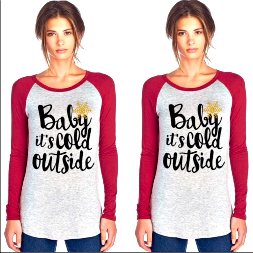 Sparkly🌟Red&Gray Holiday Themed top 4 everyday!